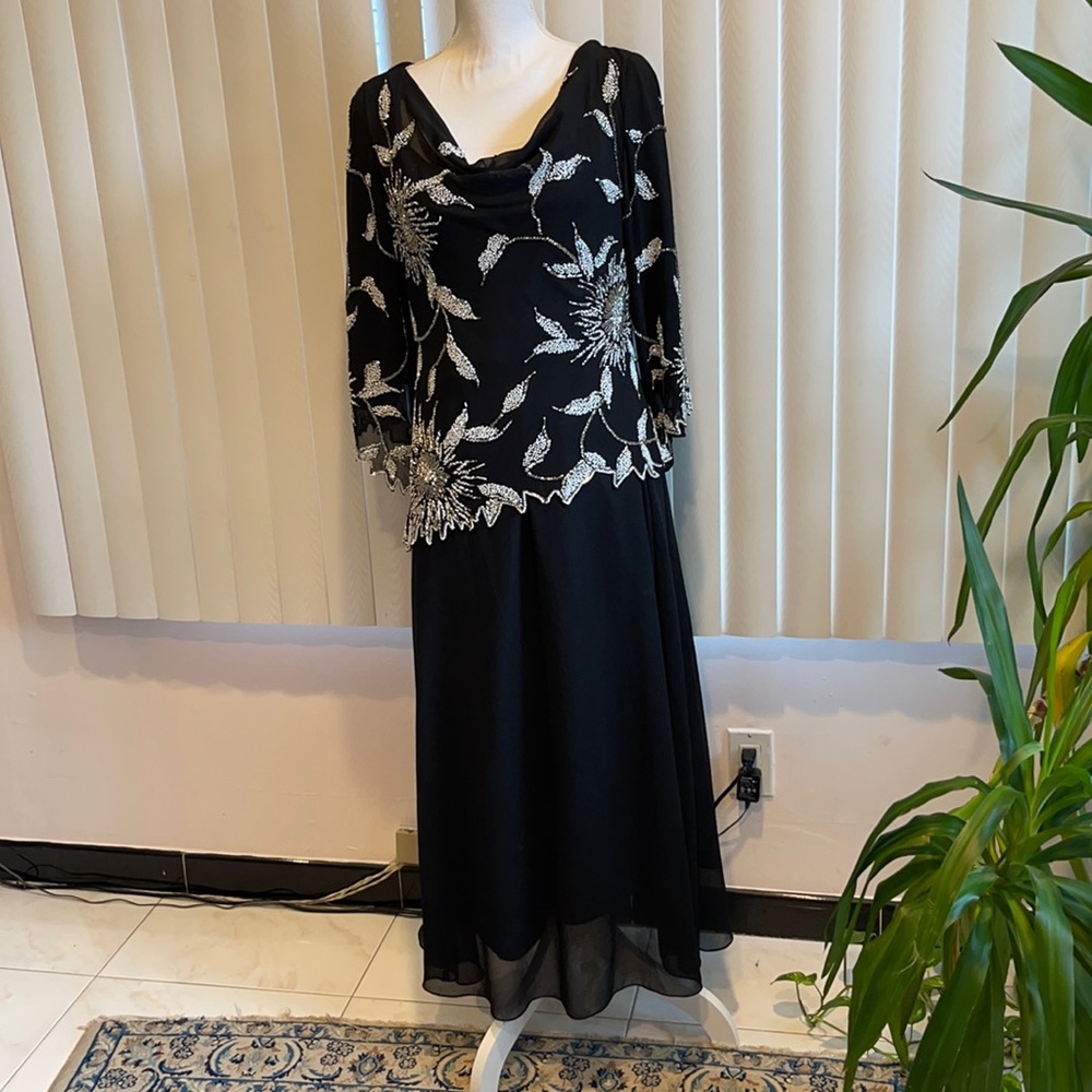 Maxi evening Beaded dress.